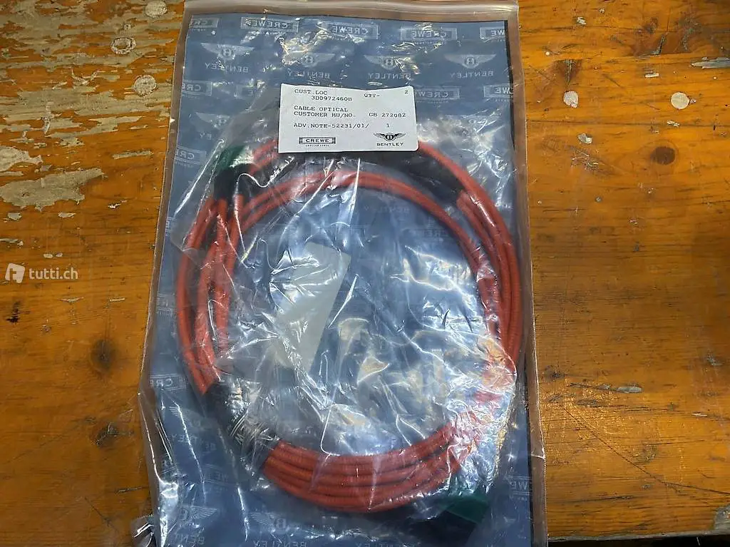  Bentley GT/Flying 2006 /12Câble fibre optiq radio 3D0972460B