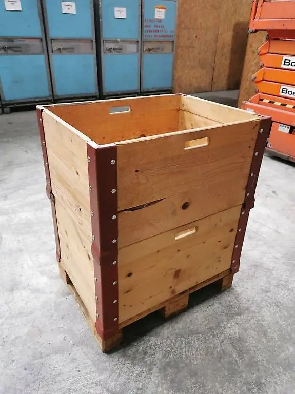 Palettenrahmen Aufsetzrahmen neutral 60 x 80 x 40 cm