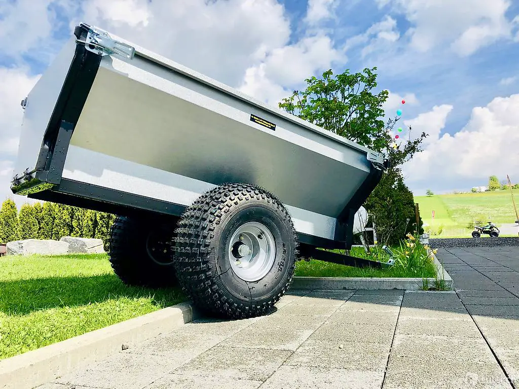  Anhänger Quad, ATV Anhänger kippbar f Hof Felder Holzwagen