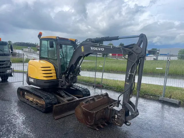 volvo, ecr48c, bagger