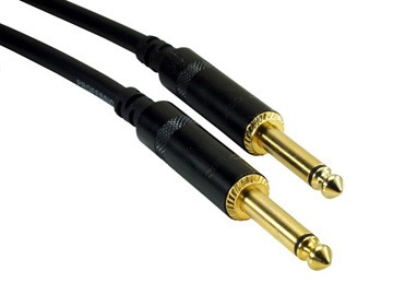 10 Meter Gitarren Kabel Jack vergoldete Stecker