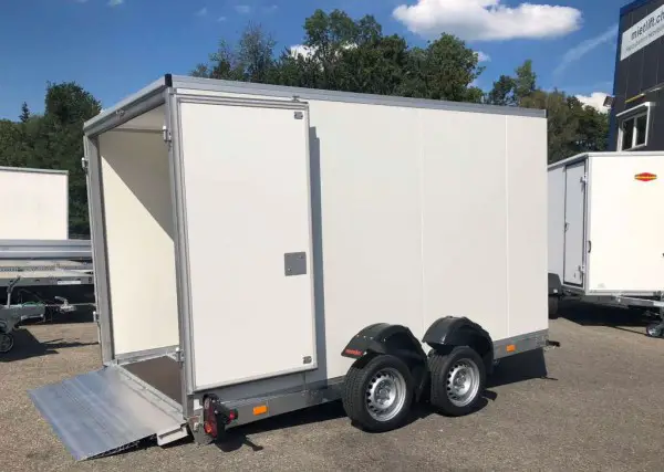 Absenkanhänger Kofferanhänger Kastenanhänger trailer 3500kg