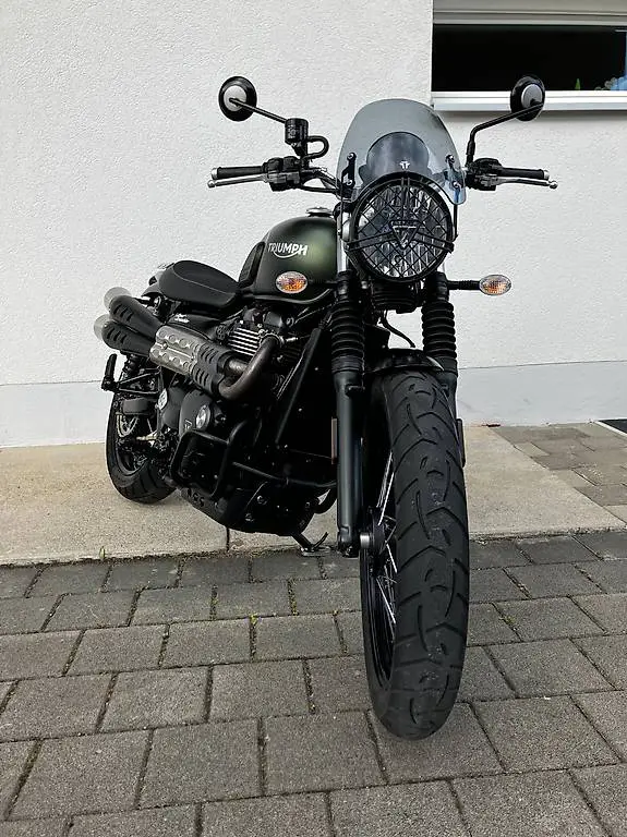 truimph street scrambler abs viel zubehör ab mfk und service