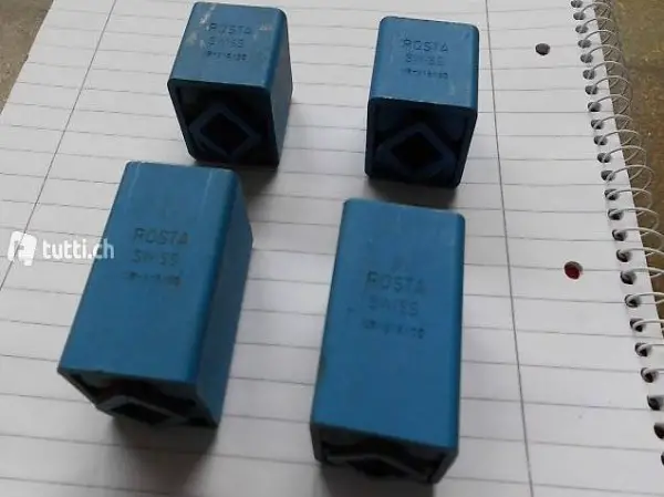 4 x Büchse für Drehstabfederung Anhänger Trailer orig. ROSTA