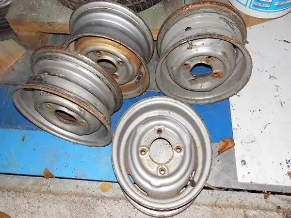 4 x Stahlfelge 10" für klasische alte MINI Oldtimer