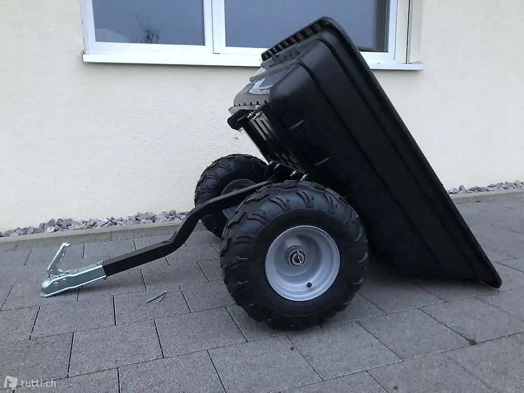  Anhänger Off-road f Rasentraktor Quad ATV, Garten Rasenmäher