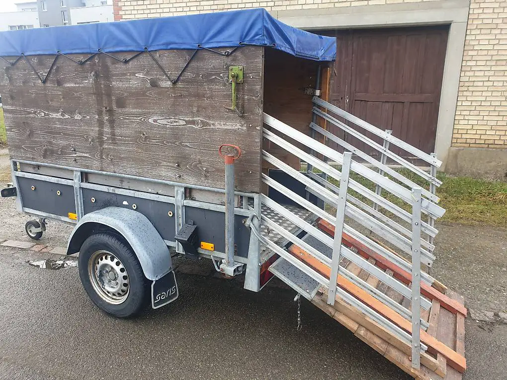 Anhänger Kleinvieh Schaf Ziege Sachentransport Traktor Auto