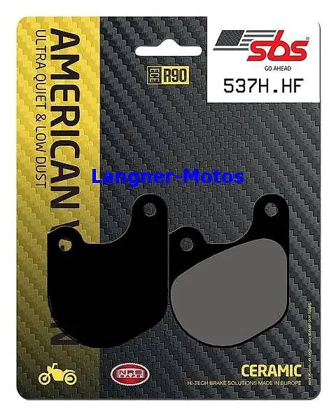 bremsbelag sbs 537 h.hf harley davidson xlh 883 1970-1983