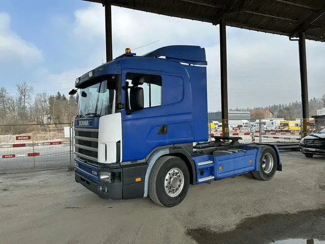 scania, scania r144 v8 530 ps, kettengerät