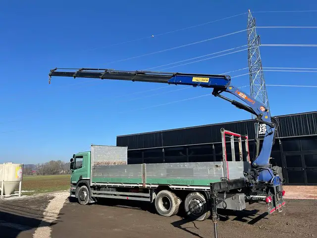scania, p400 6x2, kran