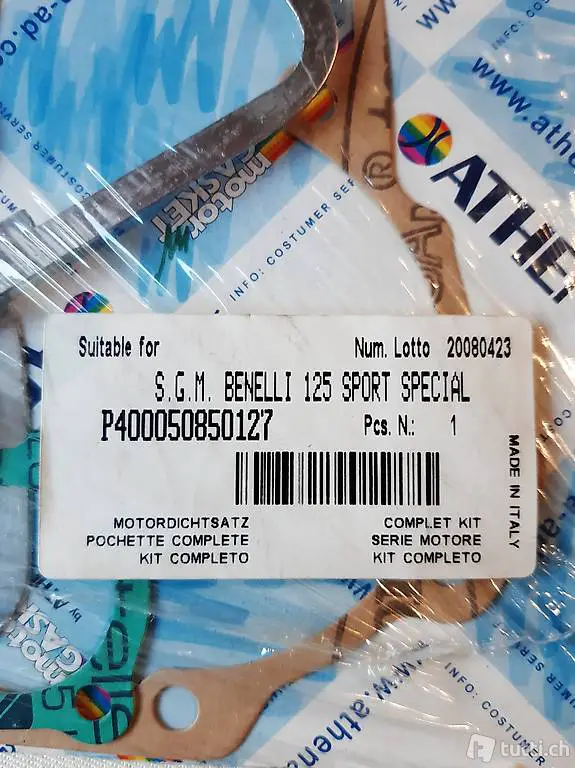 serie completa guarnizioni motore Benelli 125 Sport Speical