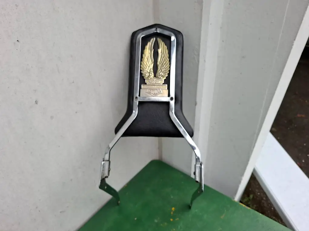 VINTAGE Motor Yamaha Cycles Sissy Bar Emblem Rückenlehne