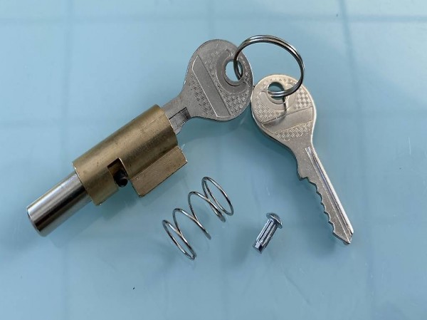 Puch Lenkschloss, Steuerschloss mit Kerbnagel