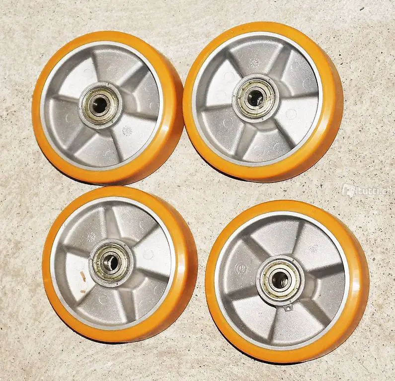 Schwerlast Rollen Metall D125mm mit Kugellagern