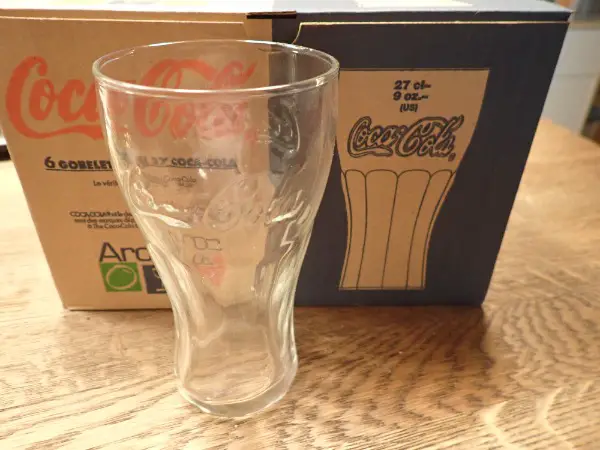 3x Krt. Coca Cola Gläser a.6 Stück, Arcoroc, 27cl