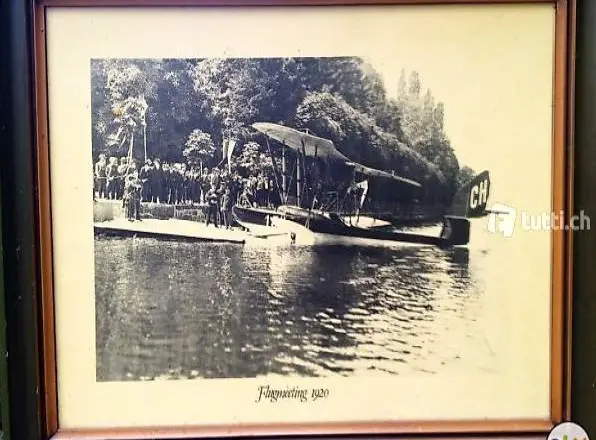 Wasserflugzeug in der Giessi in Rapperswil
