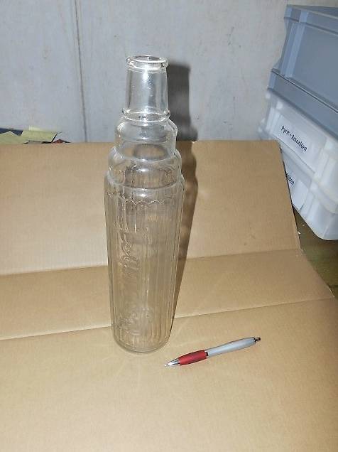 Oelflasche für Motorenöl 1920/30er Jahre antik alt selten