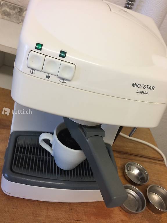 Kaffeemaschine Mio: Star Kolbe gemalte Bohnen pulver