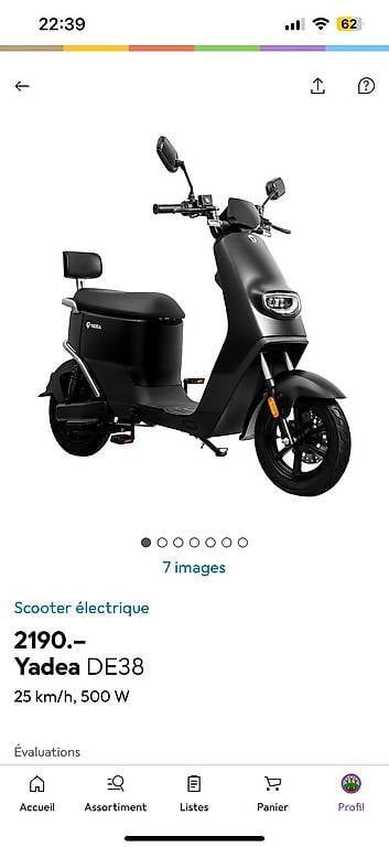 Yadea DE38? 2025? 1150 km? Excellent état