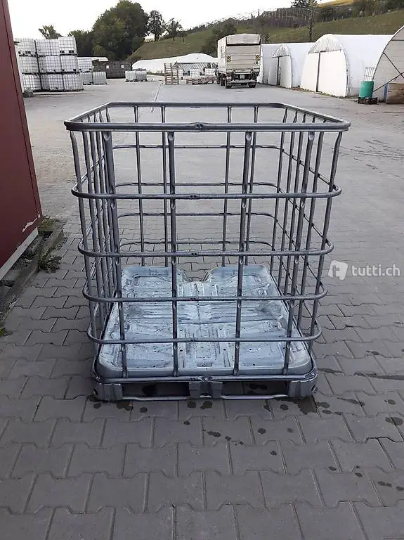  IBC Gitterbox, Holzregal, Transportbehälter, Brennholzlager