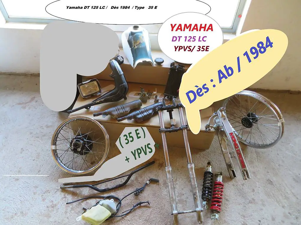 YamahaDT125LC/YPVS/Type35E/MehrereTeile Occasion+Motor teile