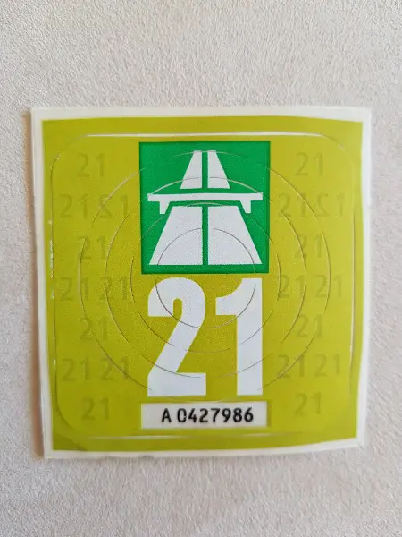 Für Sammler: Autobahnvignette 2021