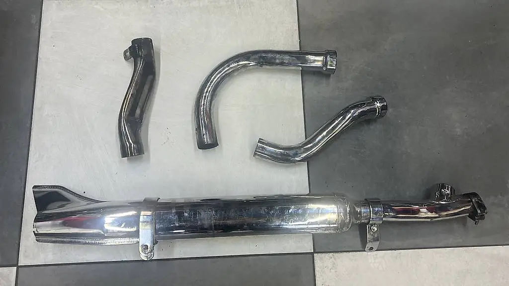 fishtails schalldämpfer & krümmer für harley davidson