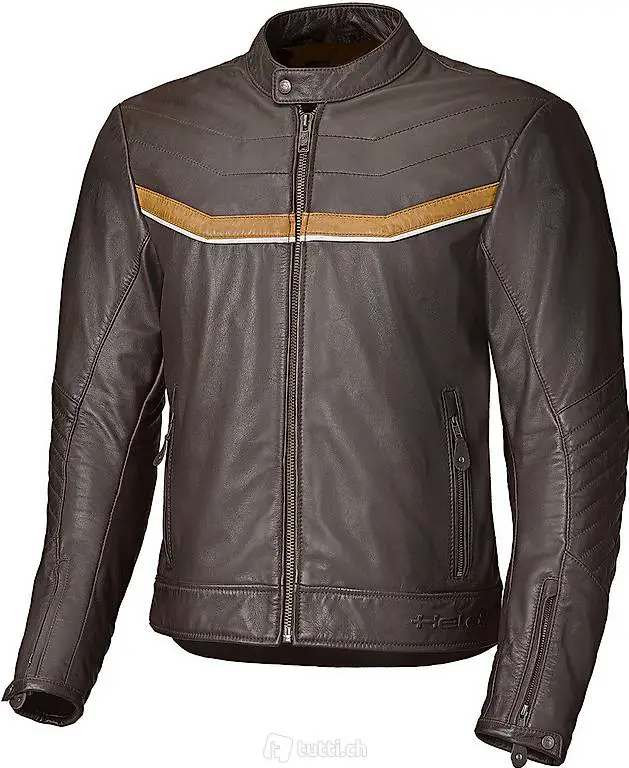 Held Motorradjacke Leder Heyden braun 50