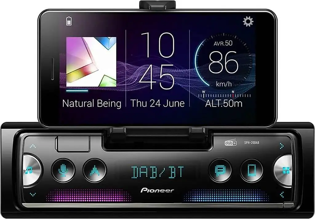 Pioneer SPH-20DAB, 1DIN Autoradio mit RDS und DAB + Bluetoot
